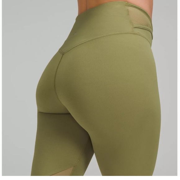 lululemon athletica Pants - LULULEMON NULU AND CRISSCROSS MESH STIRRUP TIGHT NWT SIZE 12